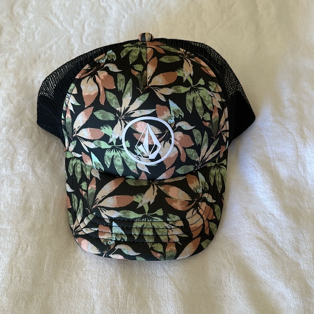 Volcom floral trucker hat